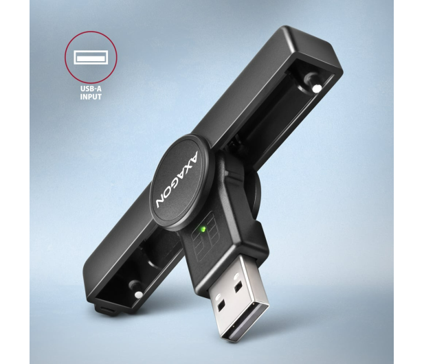 Axagon CRE-SMPA USB-A Smart card PocketReader czytnik - 1485440 - zdjęcie 4